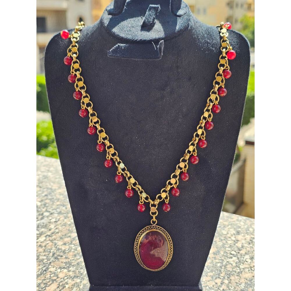 Arabic design handmade Statement Necklace
